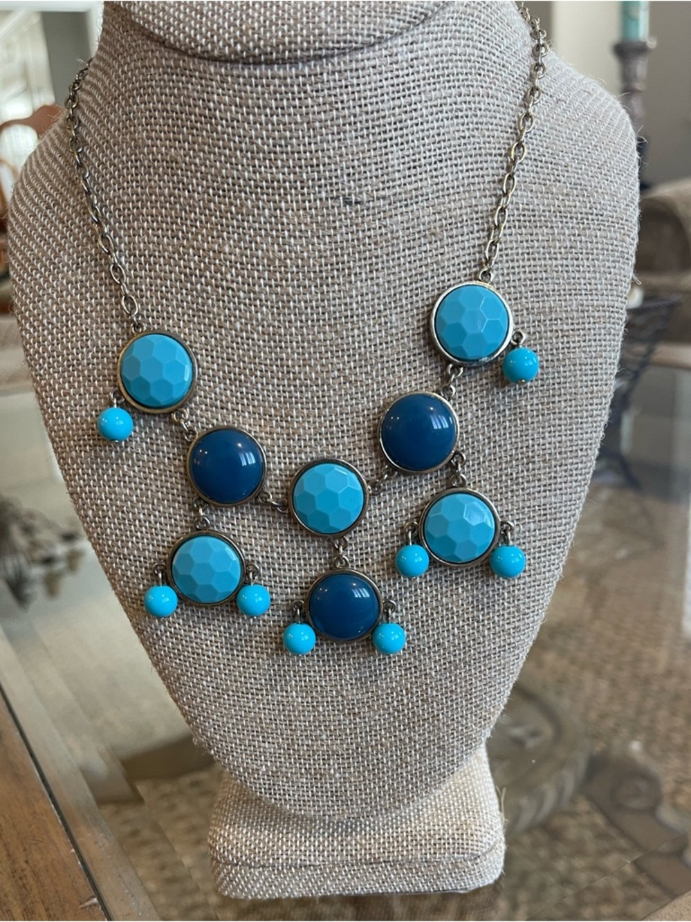 Turquoise & Blue Statement Necklace